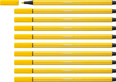 Produktbild von Premium-Filzstift - STABILO Pen 68 - 10er Pack - zitronengelb