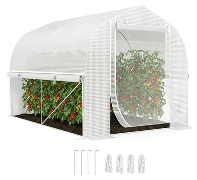 Immagine prodotto di Serra Outsunny 3 x 2 x 2 m in plastica con 8 finestre, protezione UV e porta
