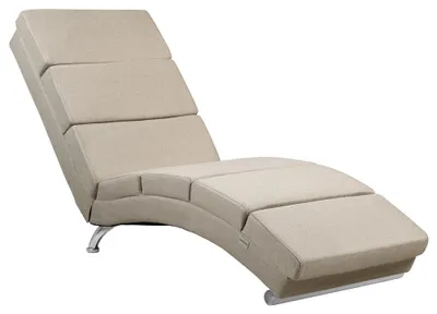 Produktbild von CASARIA® Relaxliege XXL London 186x89x55cm Ergonomisch Stoff Gepolstert 180kg Belastbarkeit Wohnzimmer Büro Indoor Chaiselongue Relaxsessel Liege Beige