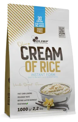 Image de Crèmes de riz - Olimp Sport Nutrition - Cream of rice (1000g) - Saveur Vanille