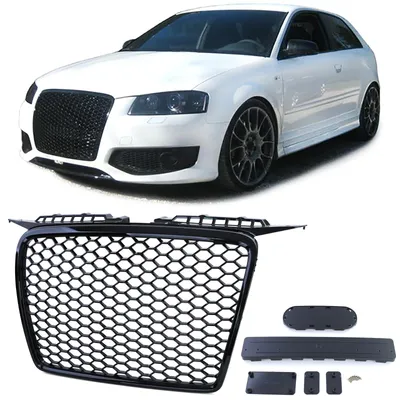 Produktbild von Sportgrill und Frontgrill Schwarz für Audi A3 8P 2005-2008