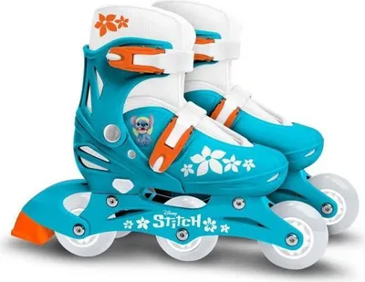 Produktbild von Inline Skates, 2-in-1, DISNEY STITCH, 3 Räder, Größe 27-30, Verstellbar, Komfortabler Schuh, Hinterradbremse