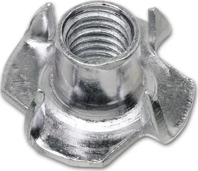 Produktbild von Einschlagmutter mit 4 Einschlagspitzen M8x11mm, Spezialmutter Stahl verzinkt