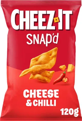 Produktbild von Cheez-It Cheese and Chili Crispy Bread dünne Snacks Packung 120g
