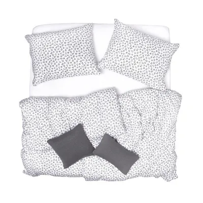 Obrázek produktu pro SCANquilt povlečení JERSEY ovečky bíločerná 100% dlouhovlákná česaná bavlna 140 x 200/70 x 90 cm