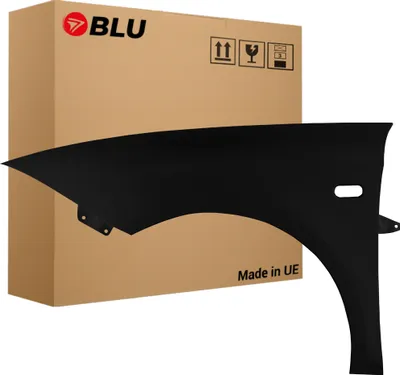 Produktbild von BLU Kotflügel Passend für Seat Leon II 2 1P1 LZ9Y Links Schwarz PhantomSchwarz | 2005-2012 | Vorderseite Vorne | Lackiert | Einbaufertig