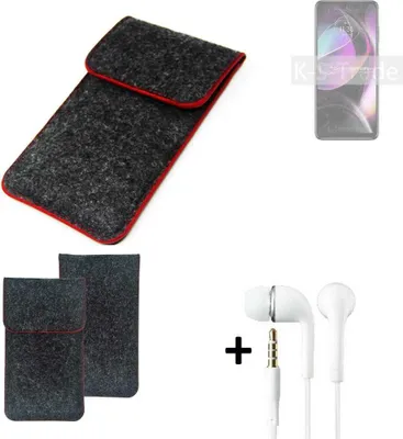 Produktbild von K-S-Trade Handy Schutz Hülle kompatibel mit Motorola Moto G 5G (2022) Schutzhülle Handyhülle Filztasche Pouch Tasche Case Sleeve Filzhülle