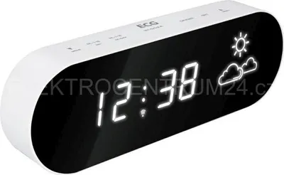 Obrázok produktu pre ECG MH 008, Biela, Vnútorný vlhkomer, Vnútorný teplomer, Vonkajší teplomer, Vlhkomer, Teplomer, Vlhkomer, Teplomer, 20 - 95%, 0 - 50 °C