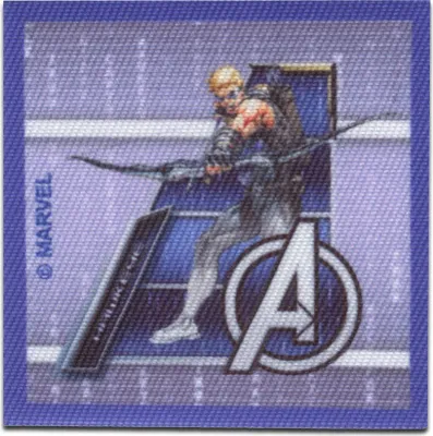 Obrázok produktu pre Marvel © Avengers Hawkeye Comic 2 - nášivka, nažehľovacia nášivka, nášivky, nášivky, veľkosť: 5,8 x 5,8 cm