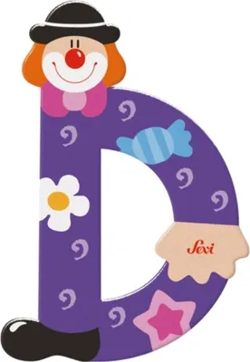 Produktbild von Trudi Holzbuchstaben Clown : Buchstabe D Buchstaben Sortierung: Buchstabe D