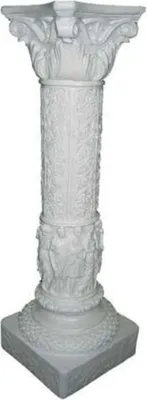 Produktbild von Casa Padrino Barock Säule Weiß 31 x 31 x H. 76,5 cm - Edle Wohnzimmer Deko Säule - Deko Accessoires im Barockstil