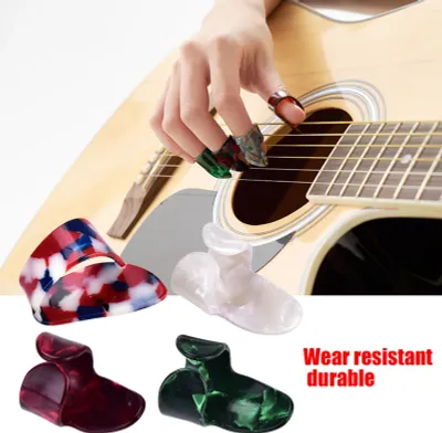 Zdjęcie produktu dla Guitar Protective Fingertip Finger Picks And Music Book Page Clip with Box