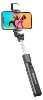 Produktbild von Universeller Selfie-Stick mit integriertem LED-Licht und Stativ