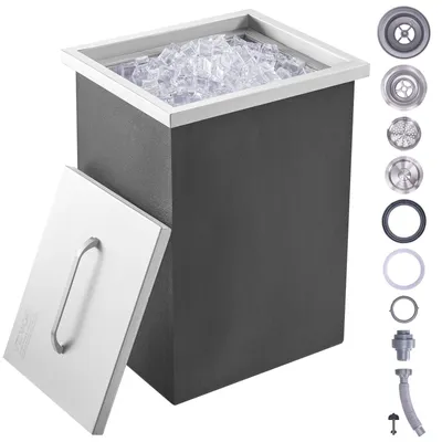Produktbild von Kühlbox - Mini-Kühlschrank - Kühlgerät - Eisbehälter - Edelstahl - 25 Liter Fassungsvermögen
