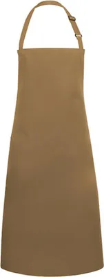 Produktbild von Karlowsky Latzschürze BASIC mit Schnalle 75 x 90 cm unisex Polyester/Baumwollmix Camel