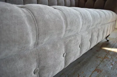 Immagine prodotto di Chesterfield Grande Design Tessile Divano Soggiorno Tappezzeria 3 Posti Pelle #121