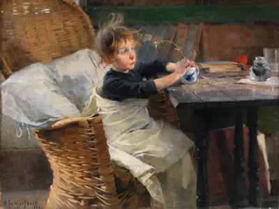 Zdjęcie produktu dla Obraz drukowany Helene Schjerfbeck - Reconvalescence, 1888 (60 x 80 cm)