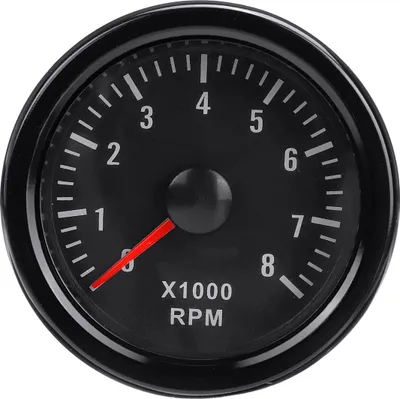 Obrázok produktu pre Univerzálny 12 V 2'' 52 mm 0-8000 otáčok za minútu otáčkomer automobilu displej benzínového motora