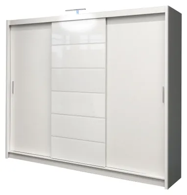 Produktbild von Masseno Schiebetürenschrank SHYVANA 250/215/61 cm 3-türig Weiß