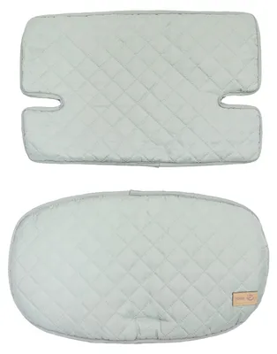 Produktbild von roba Sitzverkleinerer, Hochstuhleinlage 'roba style' frosty green, 2-tlg., Sitzkissen für Treppenhochstühle