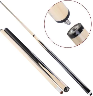 Produktbild von Pegasi Basic Billard Queue 122cm Zweiteilig - Billiard köe - Snooker Queue - Billard Que - Pool Zubehör - Kinder Queue - Mit Klebespitze - Leicht - Fichtenholz