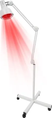 Immagine prodotto di Lampade a infrarossi - Lampada a luce rossa da 275 W - Allevia il dolore a corpo e articolazioni - Temperatura regolabile con timer - Colore: bianco