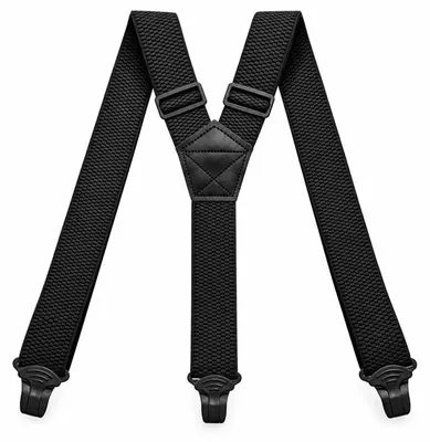 Produktbild von MidGard Y-Form Hosenträger mit 3 extra starken Clips, 4 cm Breit, Einstellbar und Elastisch, Einheitsgröße für Männer und Damen
