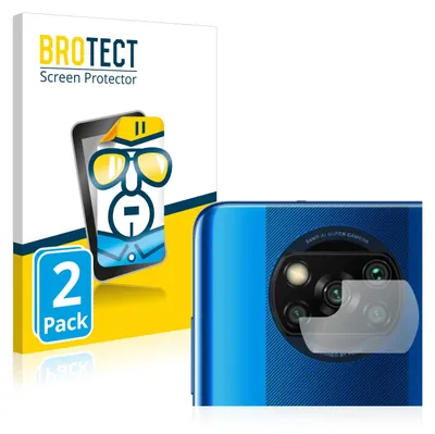 Produktbild von 2x Für Xiaomi Poco X3 Pro (NUR Kameraschutz) Schutzfolie BROTECT Displayschutz Display Schutz Folie Klar Transparent