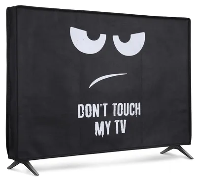 Produktbild von kwmobile 24" TV Abdeckung Indoor - Fernseher Hülle Bildschirmschutz Abdeckung - TV Bildschirm Staubschutzhülle - Fernsehabdeckung - Weiß Schwarz