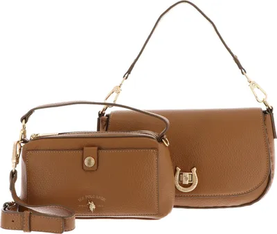 Produktbild von U.S. POLO ASSN. Umhängetasche Schultertasche Middleton Flap Crossbody Bag With Extra Bag Camel hellbraun
