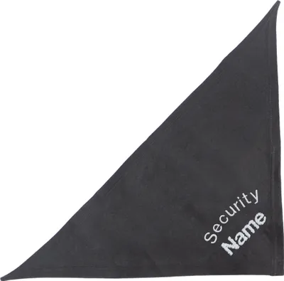 Produktbild von Schwarz 65 cm besticktes Halstuch Security + Name