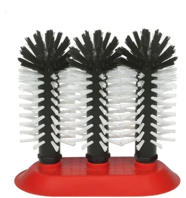 Immagine prodotto di Spazzole lavabicchieri, Spazzola per lavare i bicchieri con ventosa - 3 x 18 cm