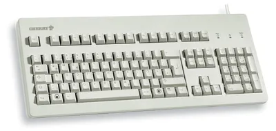 Produktbild von CHERRY G80-3000, Volle Größe (100%), Kabelgebunden, USB, Mechanischer Switch, QWERTY, Grau