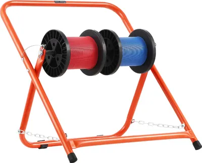 Produktbild von VEVOR Drahtspulenhalter, Stahlrahmen, faltbarer Kabelspender, Tragkraft 45 kg, tragbarer Drahtspender zur Aufbewahrung von Spulen mit 50 cm Durchmesser unter verschiedenen Bedingungen