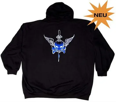 Immagine prodotto di Giacca con cappuccio dal design originale HONEYMOON "Sword" taglia 7XL