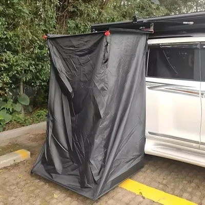 Image de Tente de douche pour voiture Tente de douche de toit en noir Douche de camping Rideau de douche