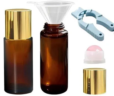 Produktbild von Solidchoice – 2er-Pack Roll-on-Flaschen aus Rosenquarz, 50 ml