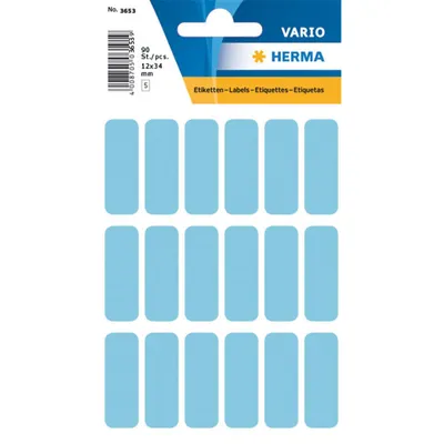 Produktbild von HERMA Vielzweck Etiketten 12 x 34 mm blau 90 Etiketten