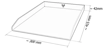 Produktbild von Edelstahl Plancha Grillplatte passend für Napoleon Rogue 425er Gasgrill, Größe:425er Serie Bulle