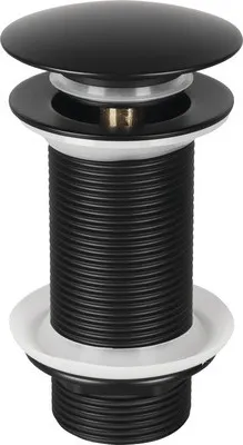 Obrázek produktu pro Umyvadlová výpusť PUSH-OPEN 1 1/4" dlouhý matně černá