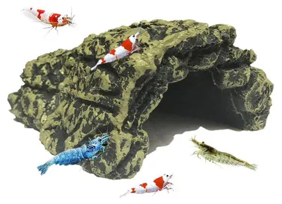 Immagine prodotto di Decorazione per acquario, grotta in resina, rifugio per pesci e gamberetti