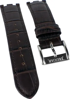 Produktbild von Jaguar | Uhrenarmband Leder braun Krokoprägung für Modell J674 J693