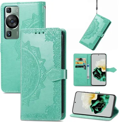 Produktbild von König Design Hülle kompatibel mit Kunstleder Handyhülle - Handy Case Grün