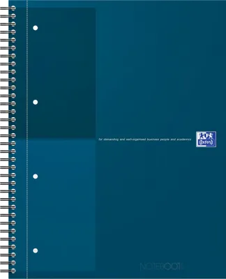 Produktbild von Oxford International, Einfarbig, Farbe Petrol, A4+, 80 Blätter, 80 g/m², Liniertes Papier
