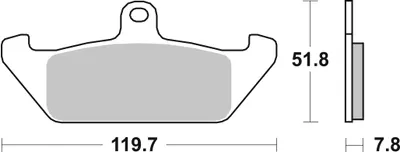 Produktbild von Bremsbeläge Kh120 Street Ceramic Farbe Schwarz