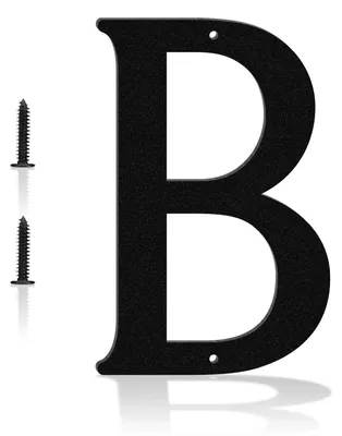 Produktbild von Moderne Hausnummer aus Metall, 17,8 cm, schwarz, einfach zu installieren