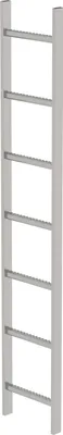 Produktbild von MUNK Schachtleiter aus Edelstahl 300mm breit 7 Sprossen 1,96m lang