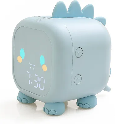 Produktbild von Kinderwecker, süßer Kinder-Schlaftrainer, Turndown-LED-Uhr mit Temperaturanzeige