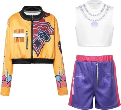 Produktbild von Kinder-Hunter-Kostüm mit Jacke und Shorts für Mädchen – Anime-Idol-Outfit für Halloween und Party
