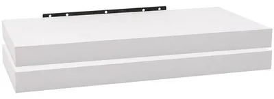Produktbild von Famanu Set von 2 Wandregalen, schwebende Bücherregale, 50x23x3,8 cm, weiß